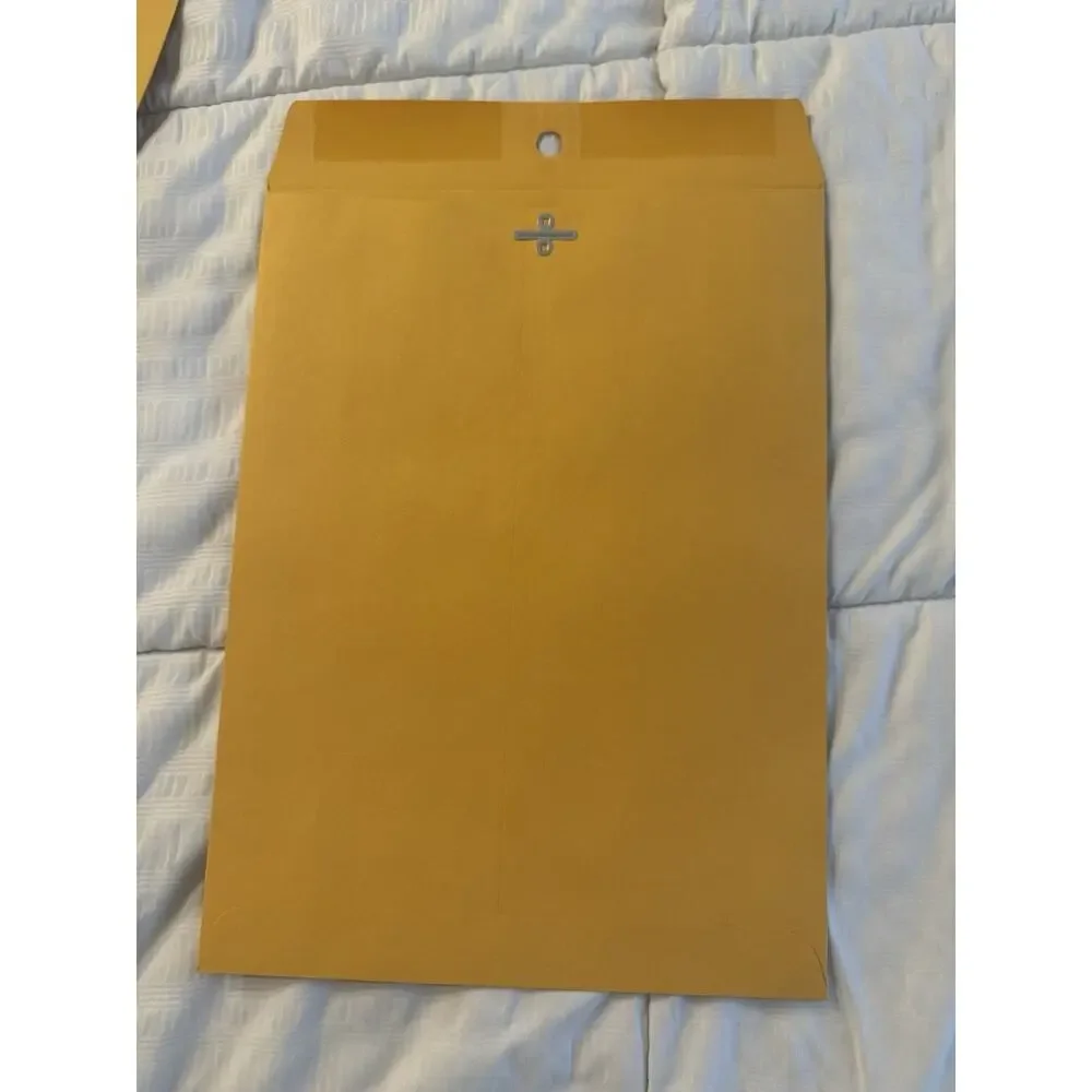 New Lot of 50 Manila Clasp Envelopes Brown 9 x 12 Office Stationary Mailing